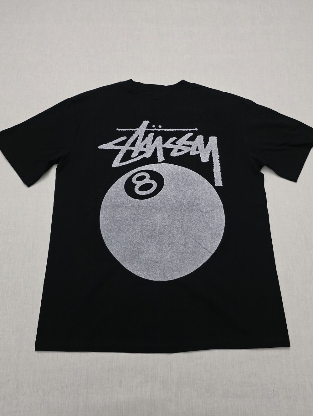 8 Ball Pigment Dyed Black Shirt Size Medium - Picture 3 of 4